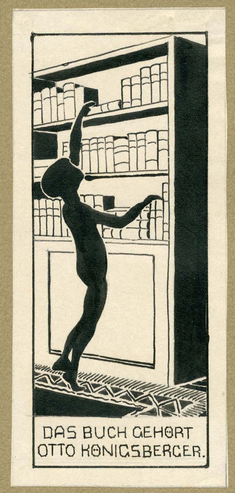 Otto Koenigsberger. Ex Libris bookplate, undated. AA Archives: 2012:P147
