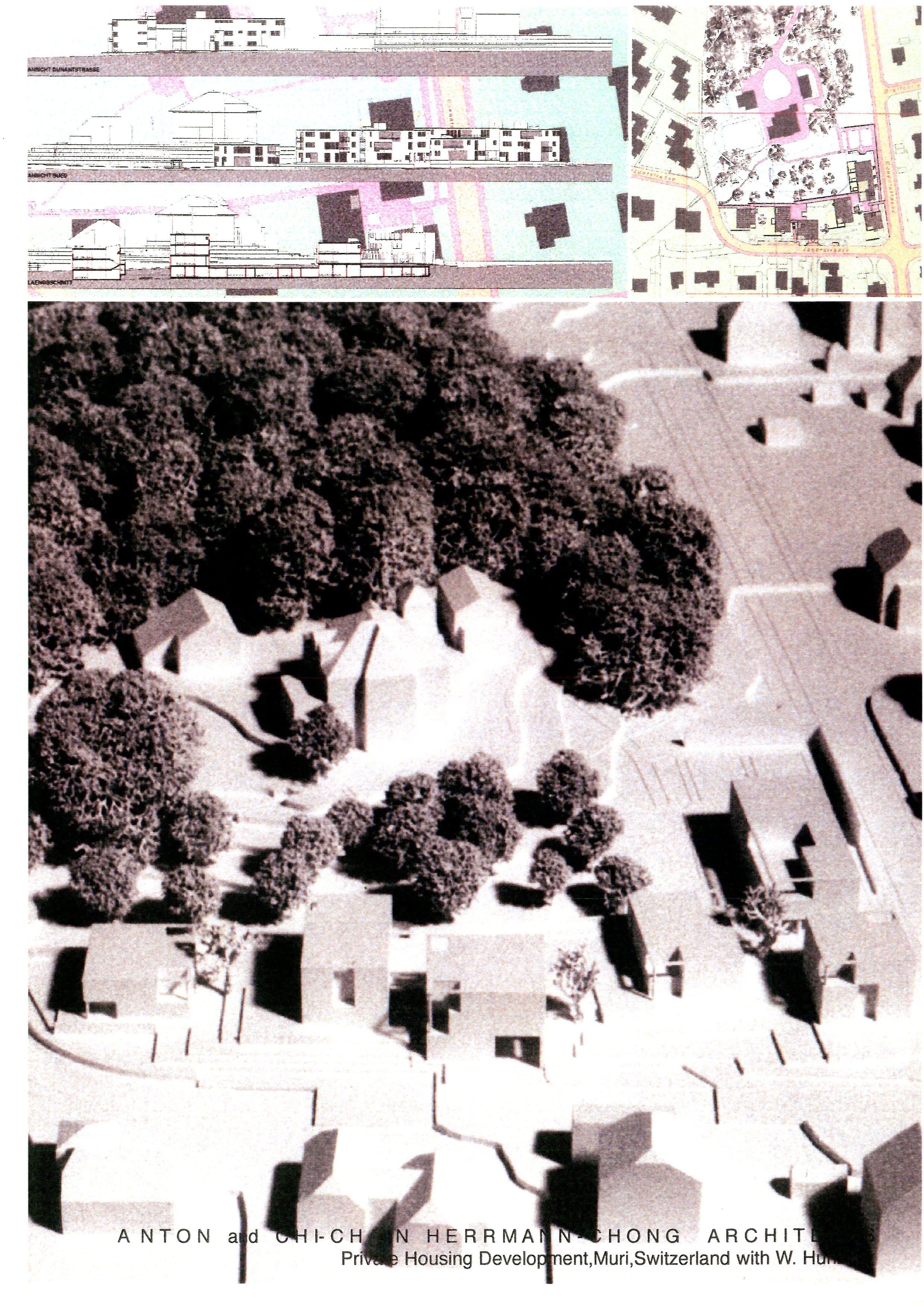 Anton & ChiChain Herrmann-Chong Architects. Regional theatre in Neuchâtel, Switzerland, 1995–2000. Private Housing Development in Villette, Vaud, Switzerland, 1995–2004.