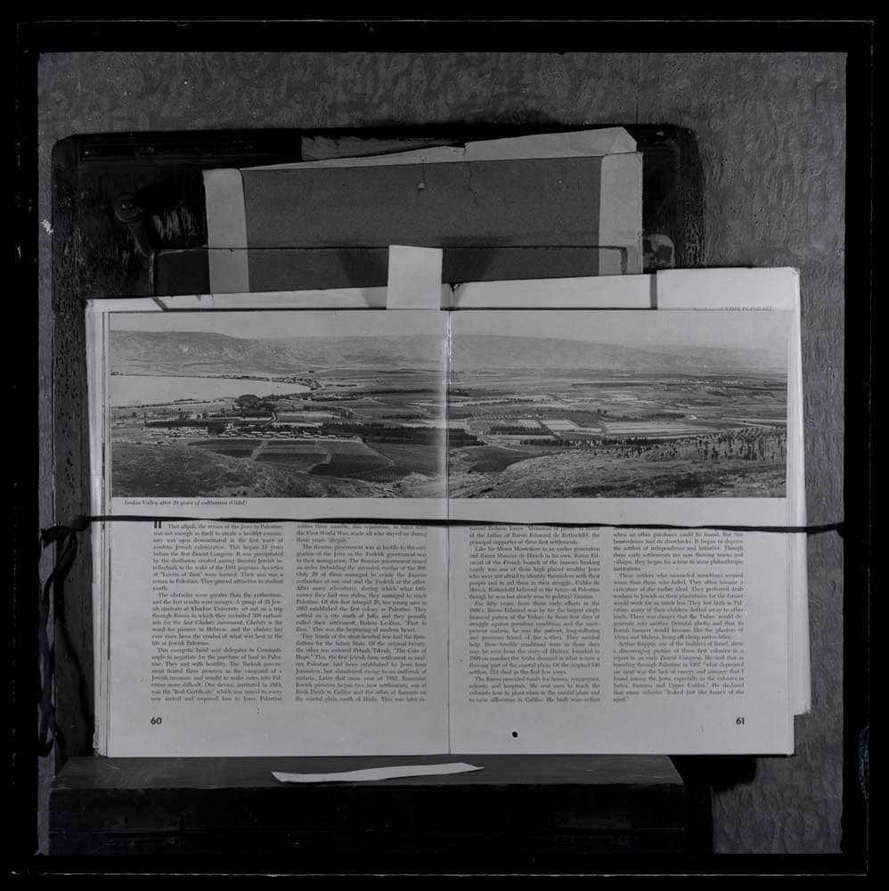 DTA Lantern Slide Library. Slide taken from ‘This is Israel’, Isidor Feinstein Stone (1948), showing a photograph of the Jordan Valley.