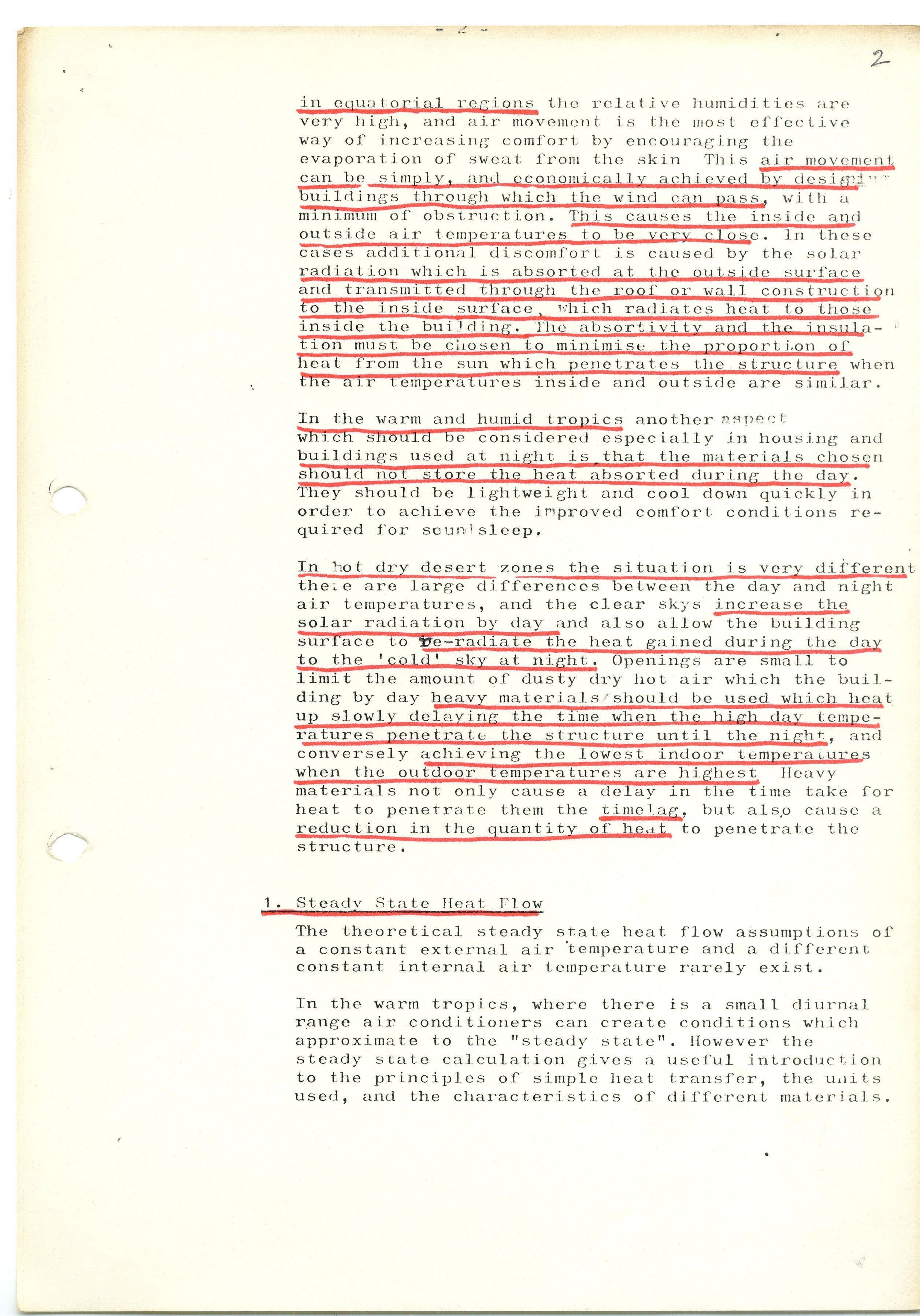 Undated paper produced by JM Evans for AA DTA