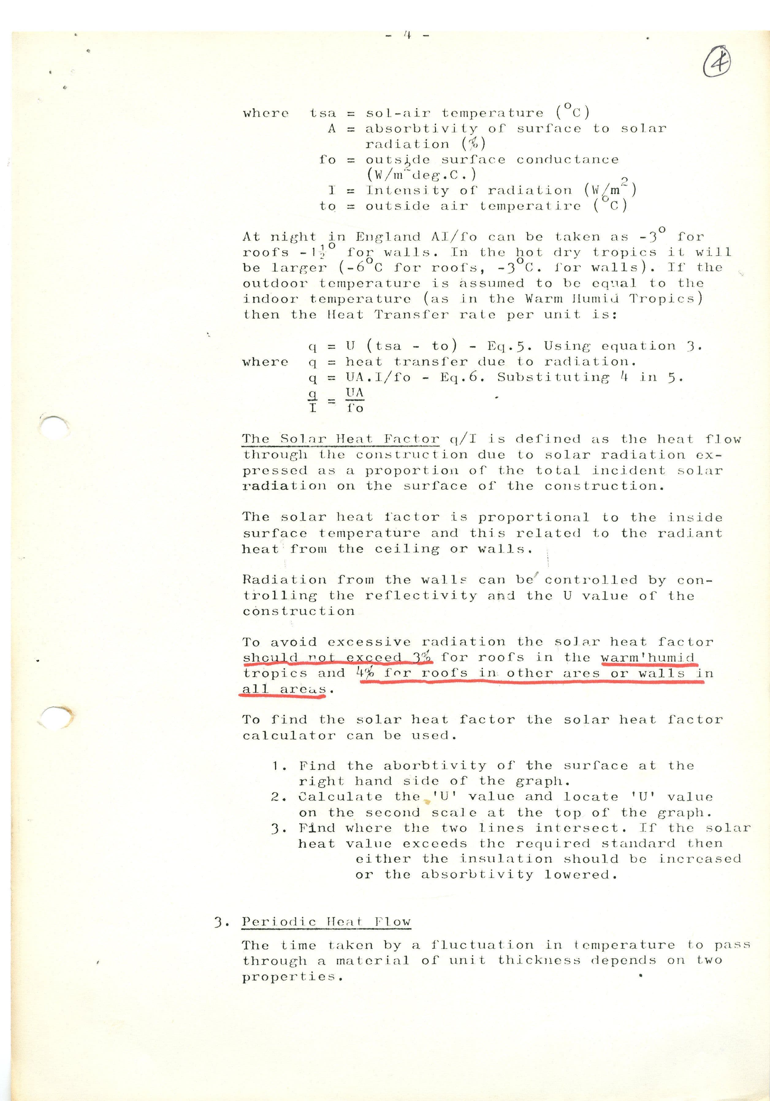 Undated paper produced by JM Evans for AA DTA