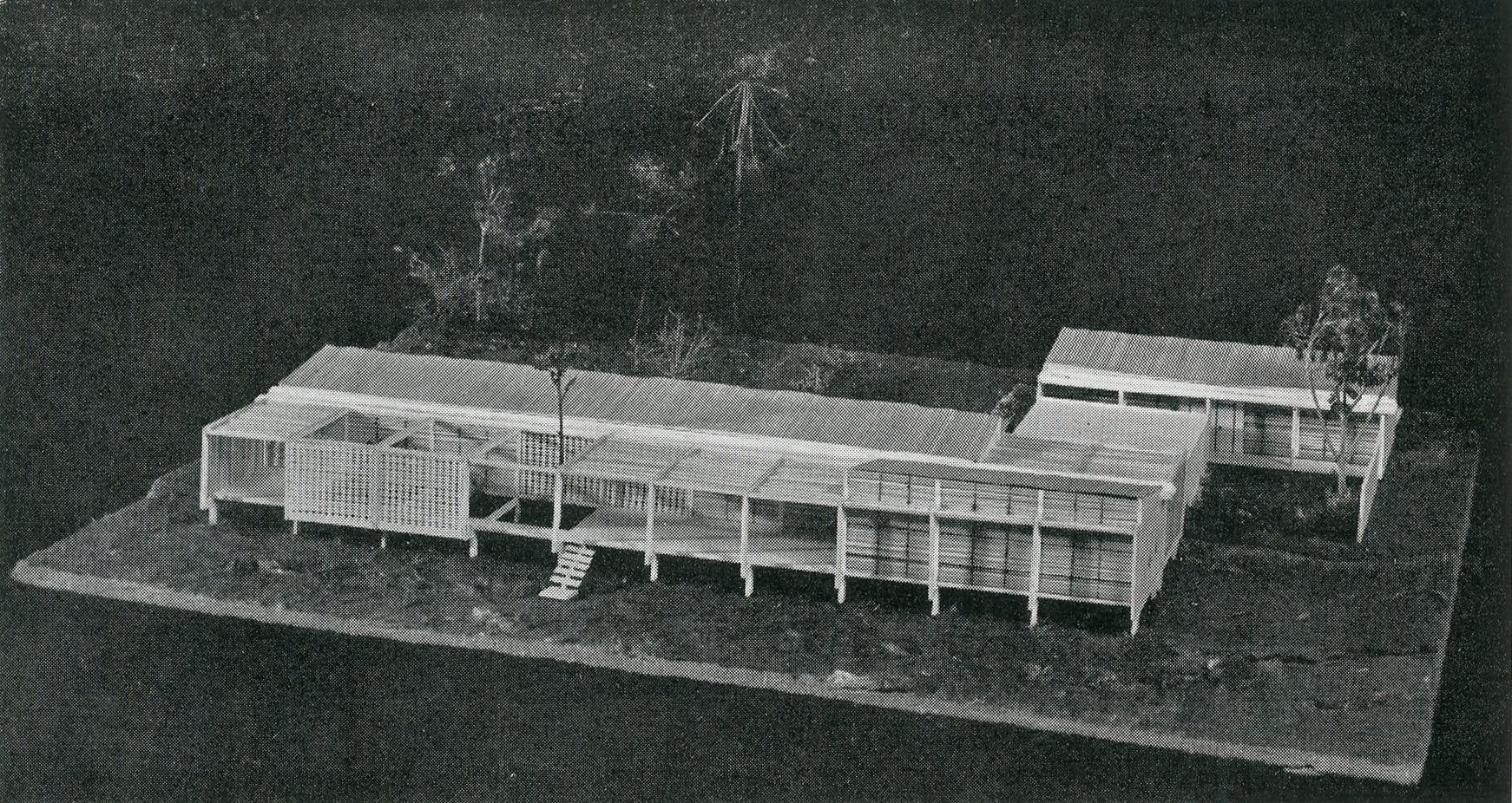 William Gillitt. 'House for a senior officer, Gold Coast,' AA Department of Tropical Architecture, Autumn  Term, 1954.