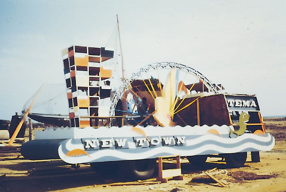 Carnival float for Independence day, Tema, March 1957, photograph by Michael Hirst.