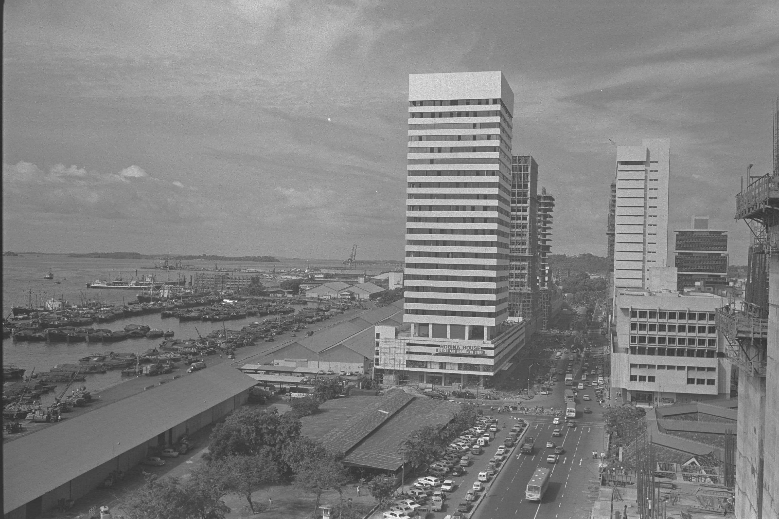 Architects Team 3, Robina House, central business district, Shenton Way, Singapore, 1973.  Photograph: Ministry of Information and the Arts Collection, courtesy of National Archives of Singapore