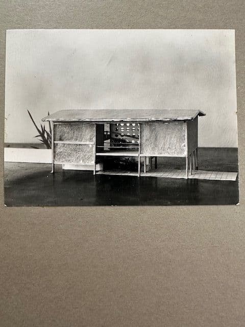 Anna Tomlinson, Model of AA Department of Tropical Architecture project, possibly 'House on the Gold Coast', 1954-1955. Courtesy of Tristram and Aldous Hodgkinson
