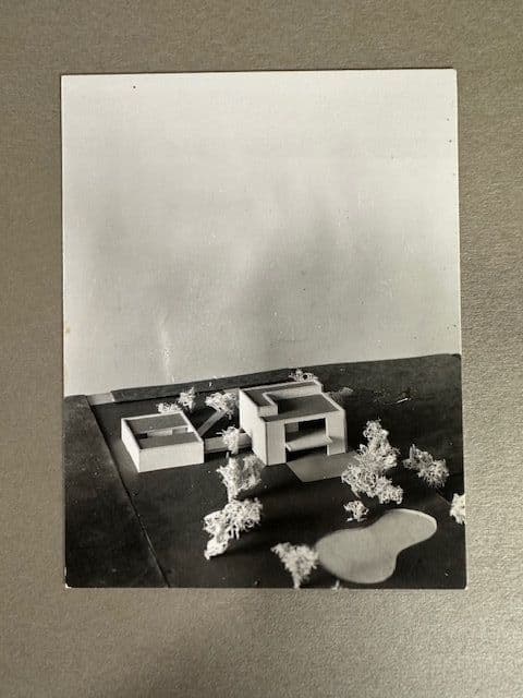 Anna Tomlinson, Model of AA Department of Tropical Architecture project, possibly 'House at Chandigarh', 1954-1955. Courtesy of Tristram and Aldous Hodgkinson