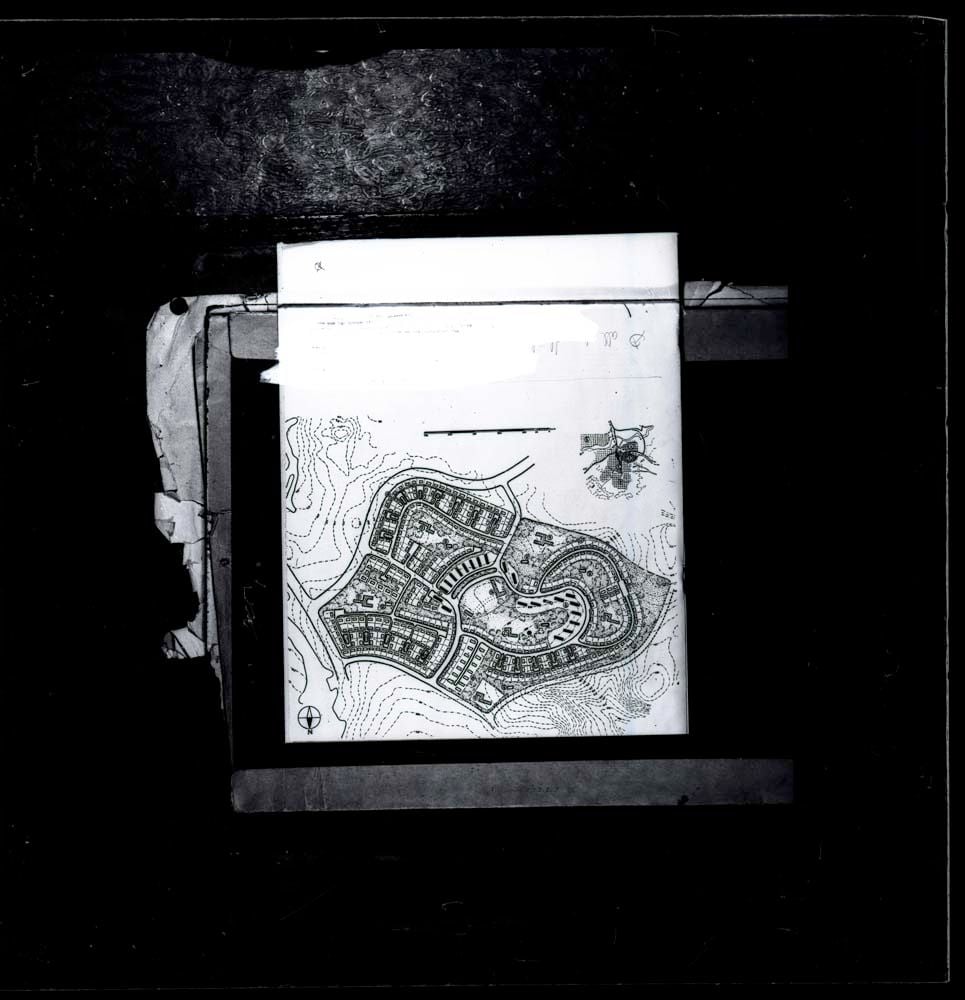 DTA Lantern Slide Library. Slide taken from an unidentified publication, showing an unknown site plan.