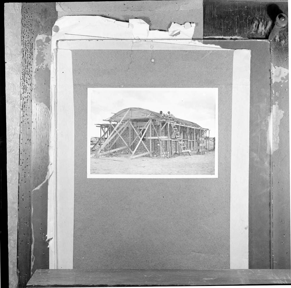DTA Lantern Slide Library. Slide taken from an unidentified publication, showing an unknown building in Israel.