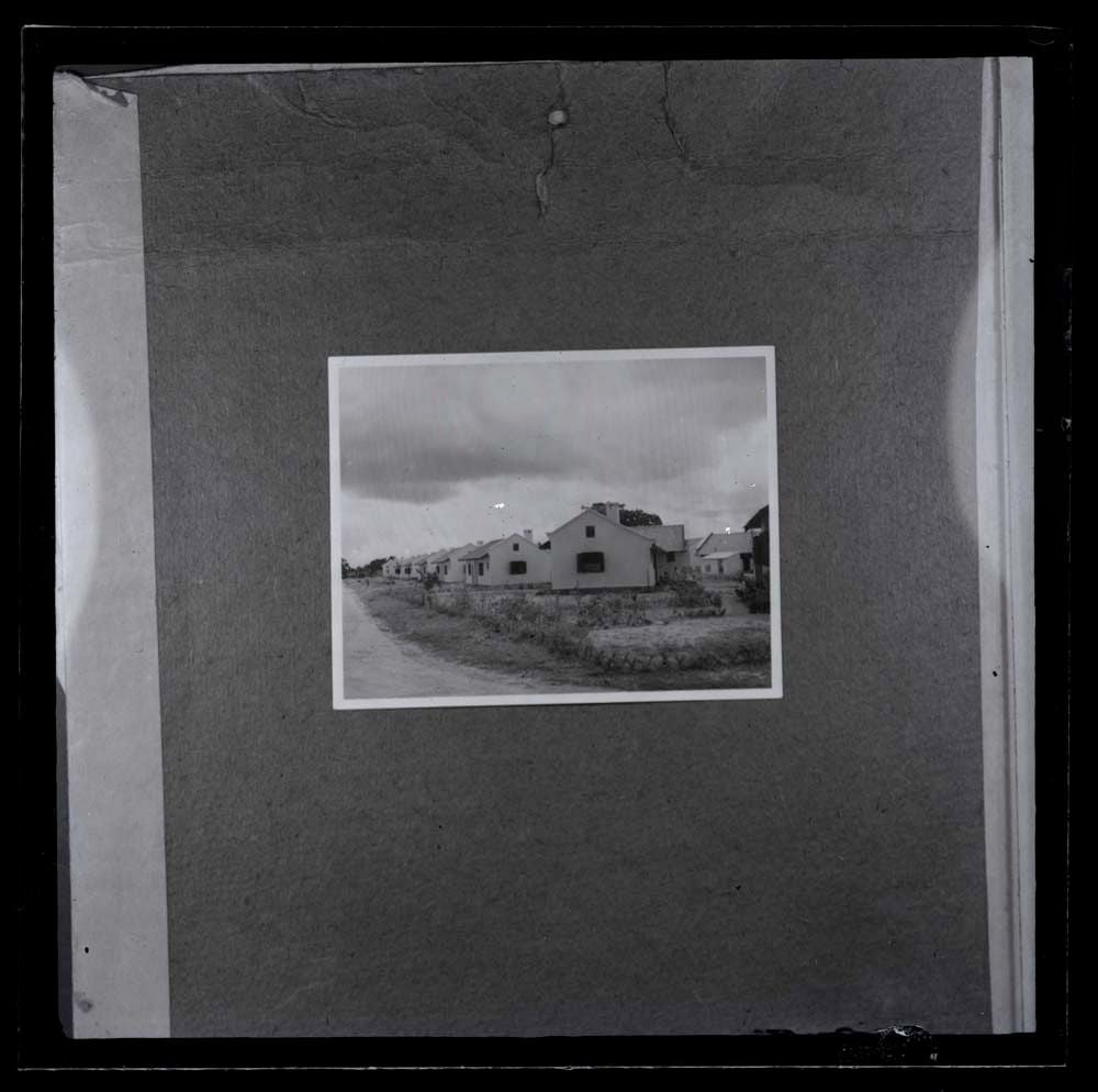 DTA Lantern Slide Library. Slide taken from an unidentified publication, showing a photograph of an unknown building. 
