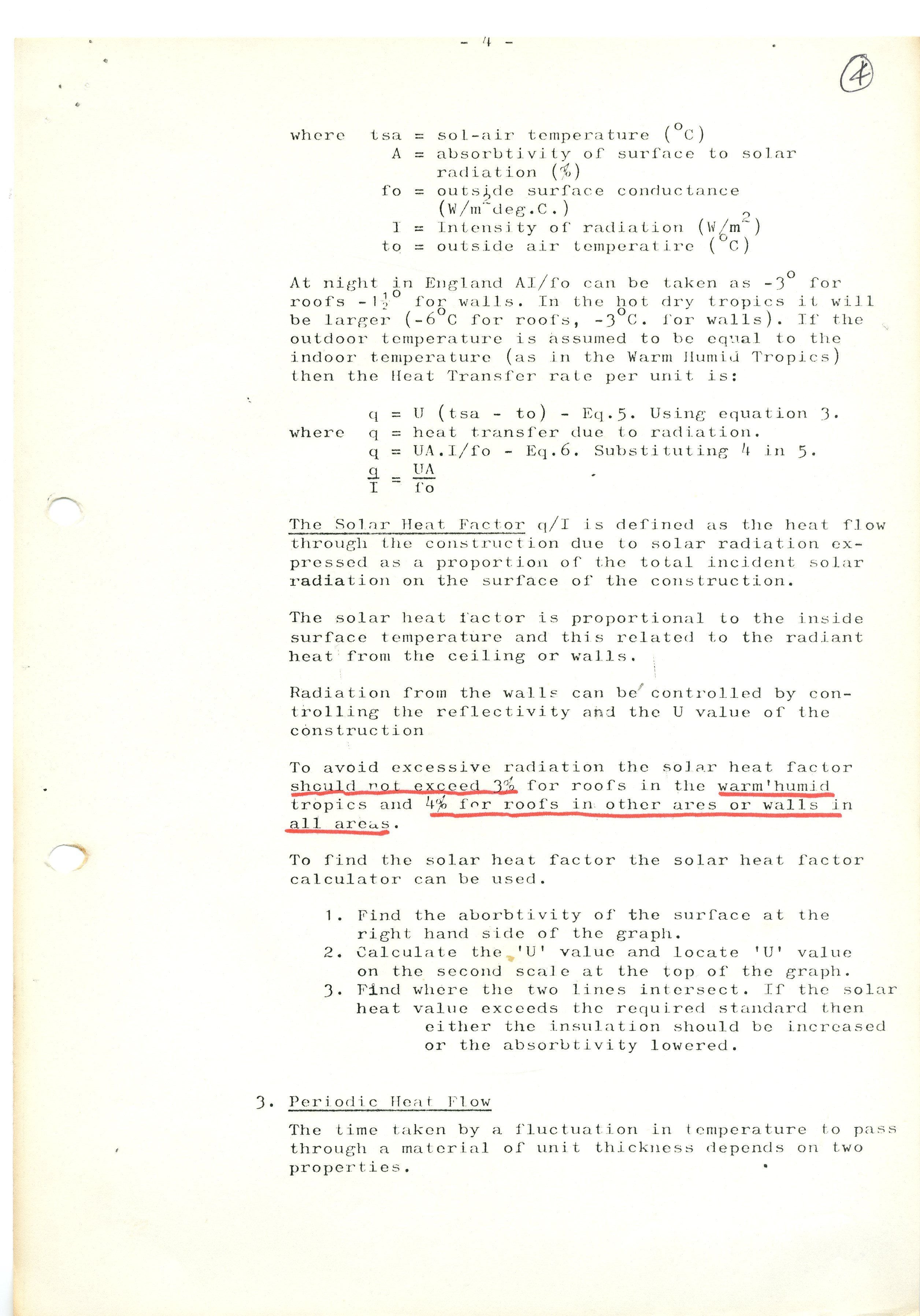 Undated paper produced by JM Evans for AA DTA