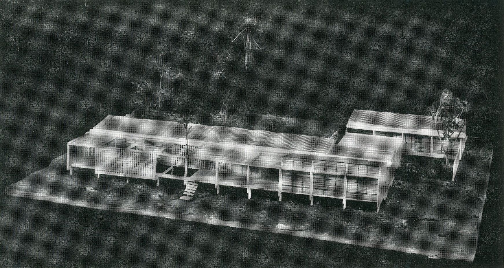 William Gillitt. 'House for a senior officer, Gold Coast,' AA Department of Tropical Architecture, Autumn  Term, 1954.