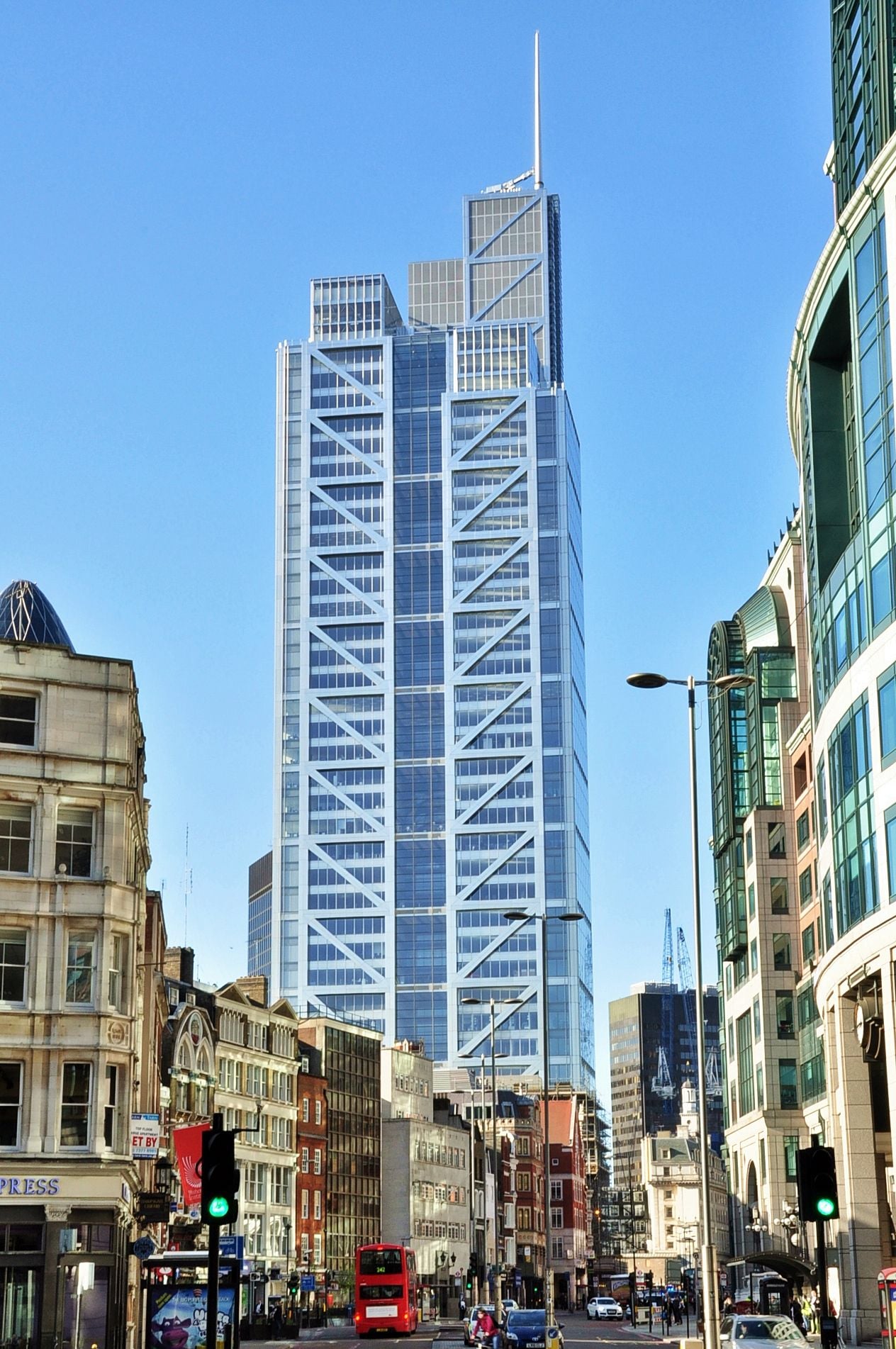 PLP Architecture, Heron Tower, 2012, London, seen from Bishopsgate. Photograph: Eluveitie