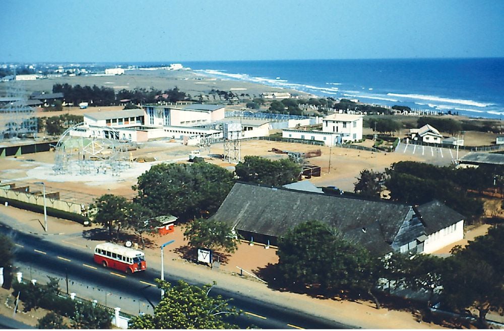 Community Centre and Marine Drive, Accra, 1958, photograph by Michael Hirst