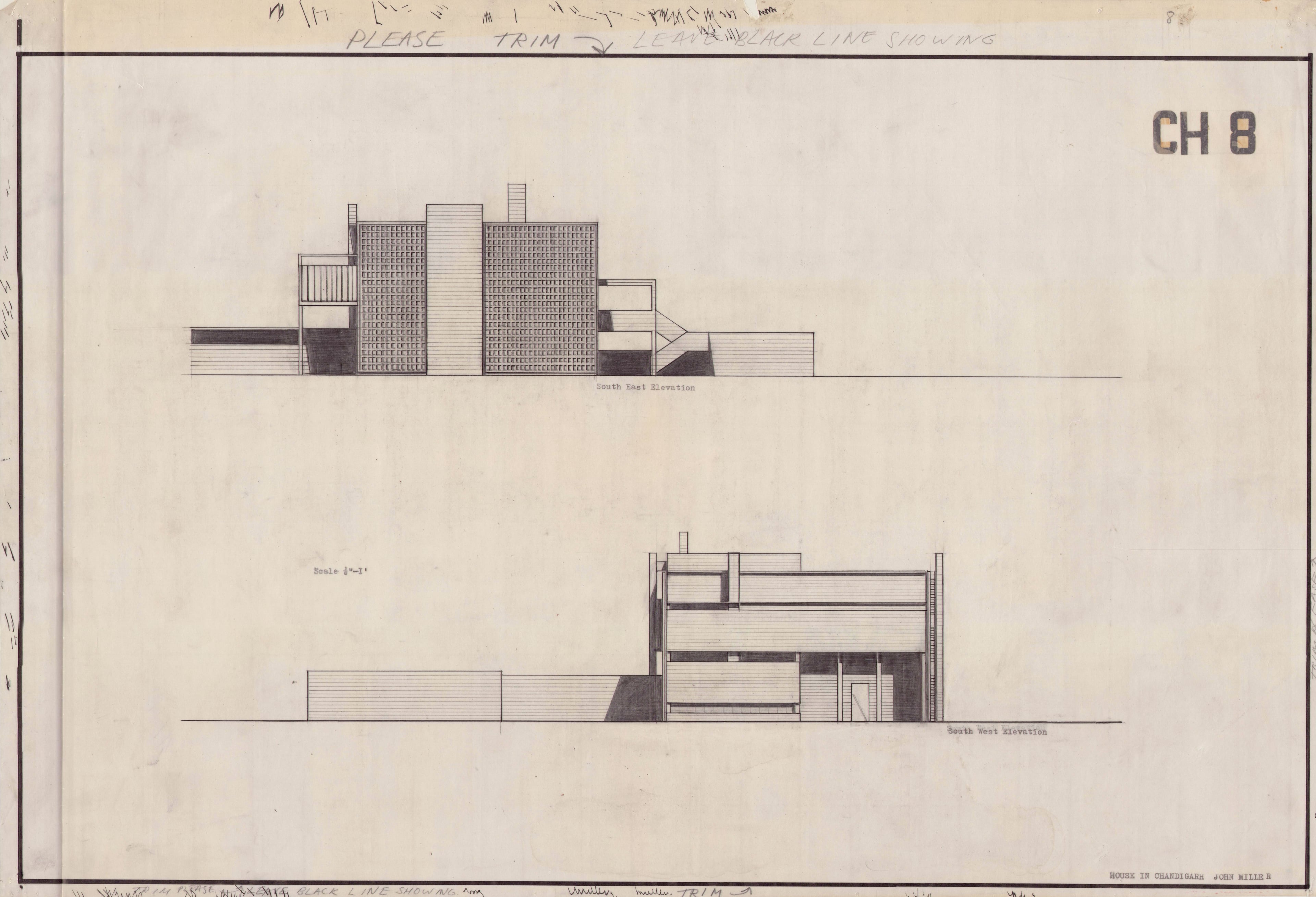 John Miller 'House in Accra', AA Department of Tropical Architecture, Autumn Term, 1954