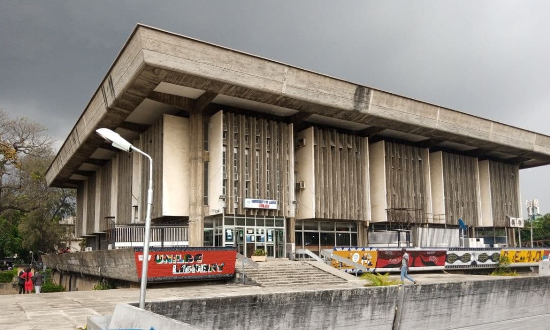 University of Lagos Library. By Official alade - Own work, CC BY-SA 4.0, https://commons.wikimedia.org/w/index.php?curid=112834161